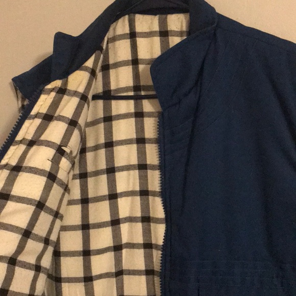Vintage 80s Canvas/Flannel Reversible Vest - Picture 2 of 3